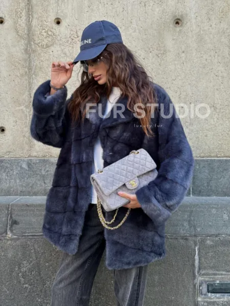 Короткая норковая шуба - автоледи - фото 9