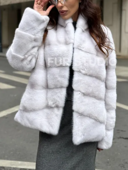 Шуба норковая - короткий жакет - фото 3