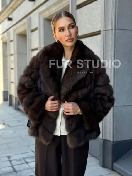 Полушубок из соболя - фото 12