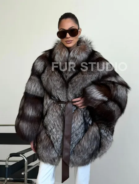 Шуба из лисы - летучая мышь - фото 11