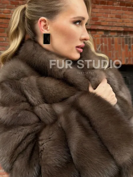 Меховой жакет из куницы - фото 2