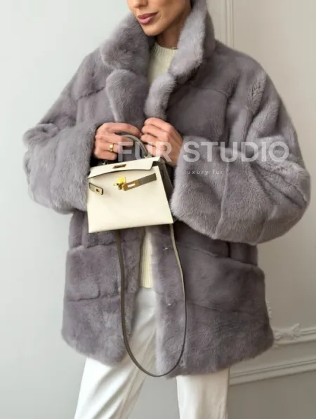 Полушубок норковый - фото 3