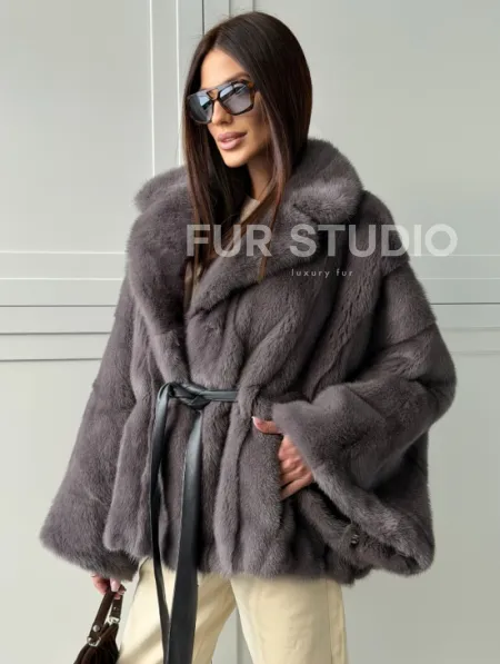 Автоледи норковая, модель -  «Летучая мышь» - фото 7