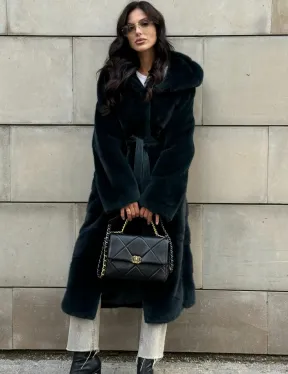 Шуба из аукционной норки NAFA с капюшоном - фото 8