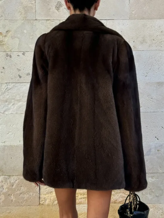 Норковая куртка (косуха) из аукционной скандинавской норки - фото 3