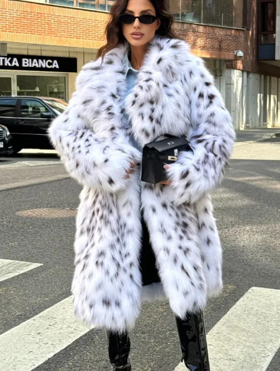 Шуба из меха лисы под рысь ручная работа Trend 2024 - фото 8