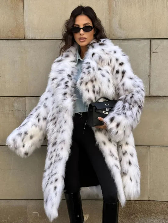 Шуба из меха лисы под рысь ручная работа Trend 2024 - фото 11