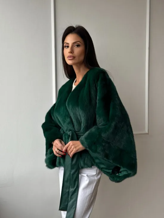 Полушубок из меха североамериканской норки - фасон 