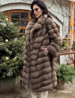 Манто из меха куницы - фото 5