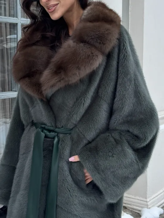 Норковый полушубок 