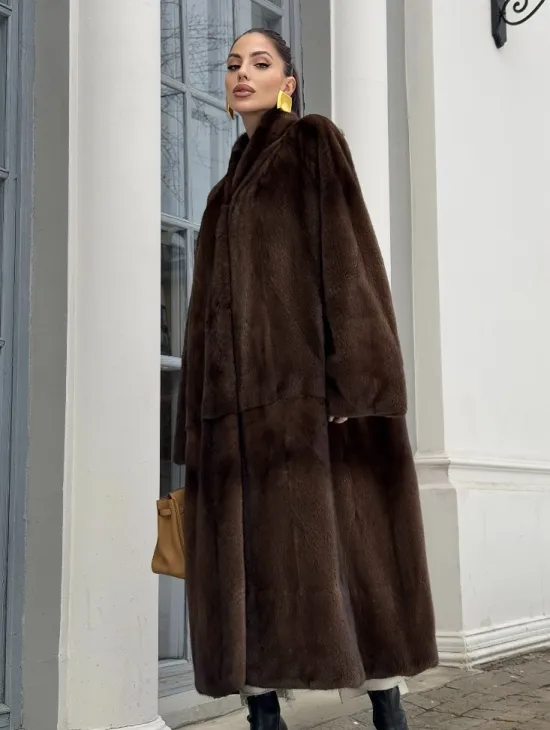 Норковая шуба из скандинавской аукционной норки PREMIUM COLLECTION - фото 4