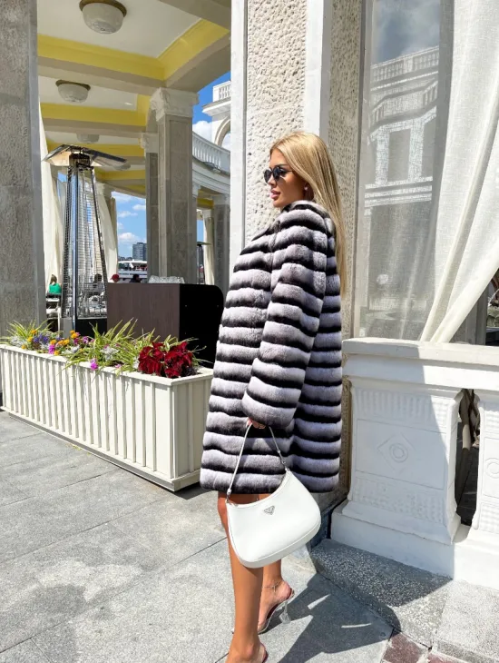 Шиншилловая шуба из орилага - фото 3