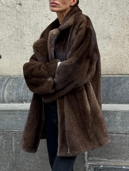 Норковая косуха из элитной скандинавской норки SAGA FURS - фото 4