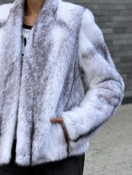 Меховая куртка из норковой крестовки - фото 1