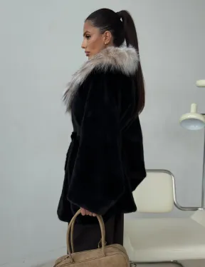 Норковая шуба с рысью - фото 9