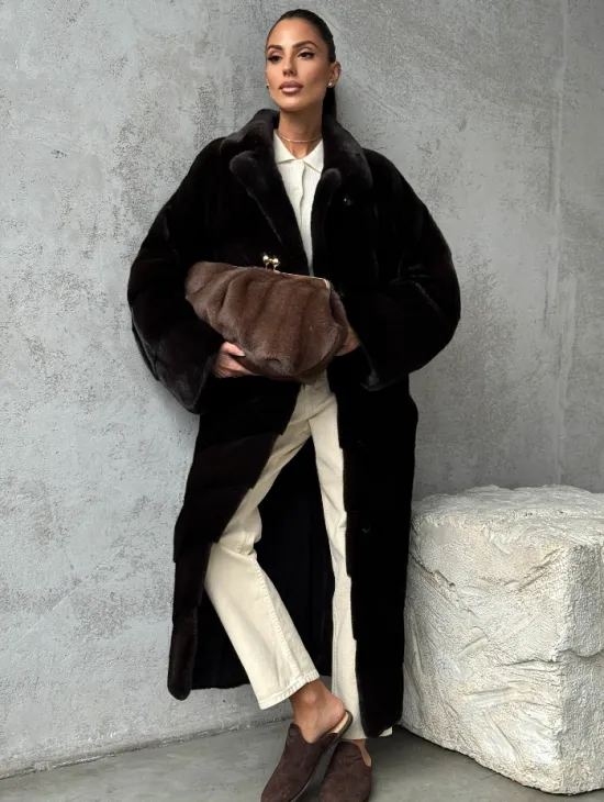 Натуральная норковая шуба - фото 9