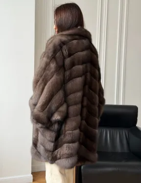 Шуба из баргузинского соболя - оверсайз - фото 9