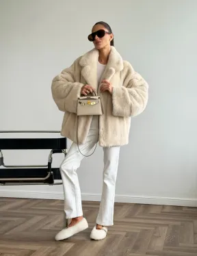 Женский норковый полушубок - фото 12