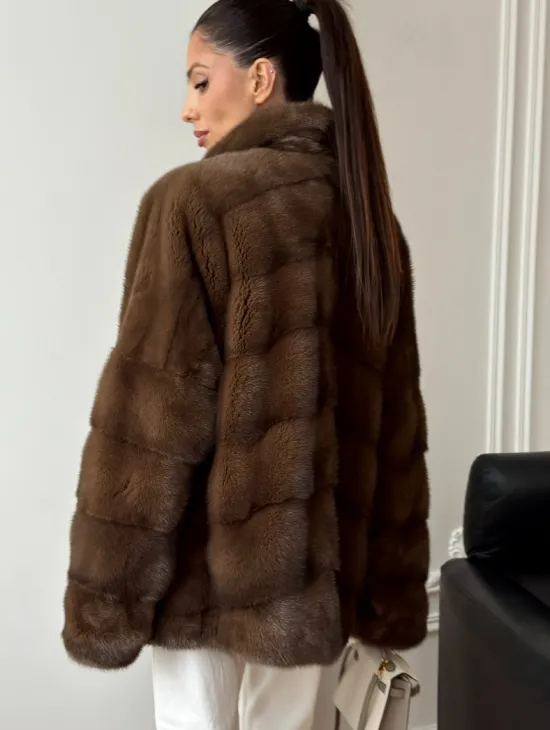 Норковый полушубок - фото 3