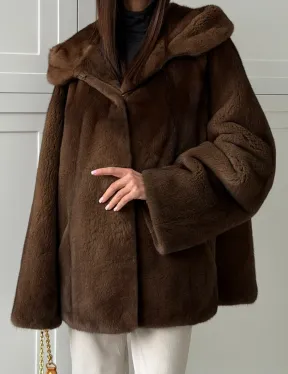 Автоледи с капюшоном из норки KOPENHAGEN FUR - фото 2