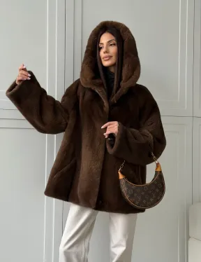 Автоледи с капюшоном из норки KOPENHAGEN FUR - фото 16