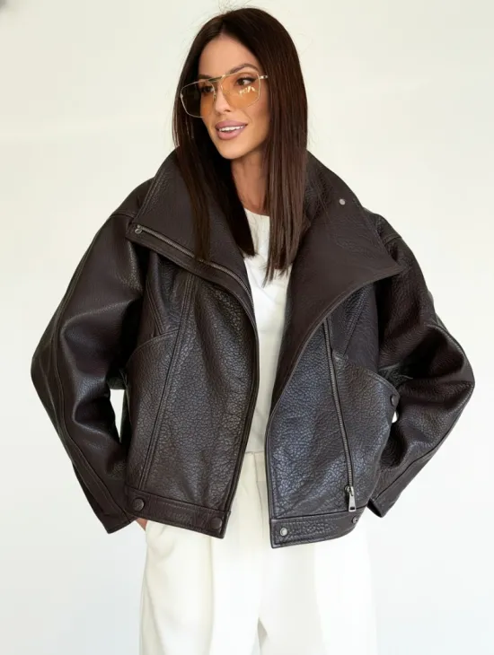 Женская кожаная куртка - фото 0