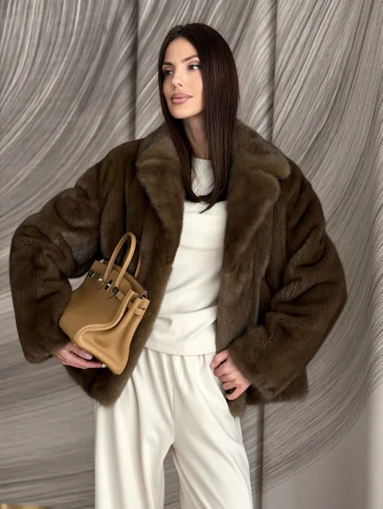 Жакет норковый под соболь - фото 5