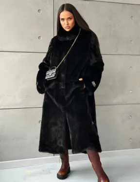Шуба из норки Blackglama с капюшоном - фото 8
